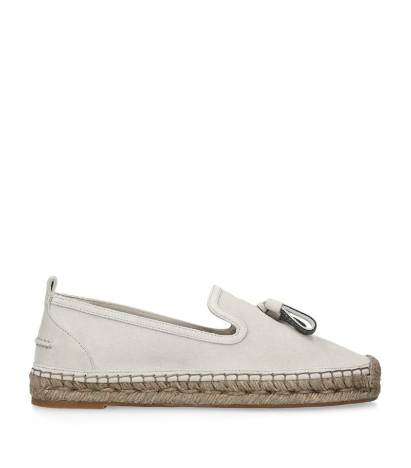 Brunello Cucinelli Brunello Cucinelli Suede Monili-Tassel Espadrilles