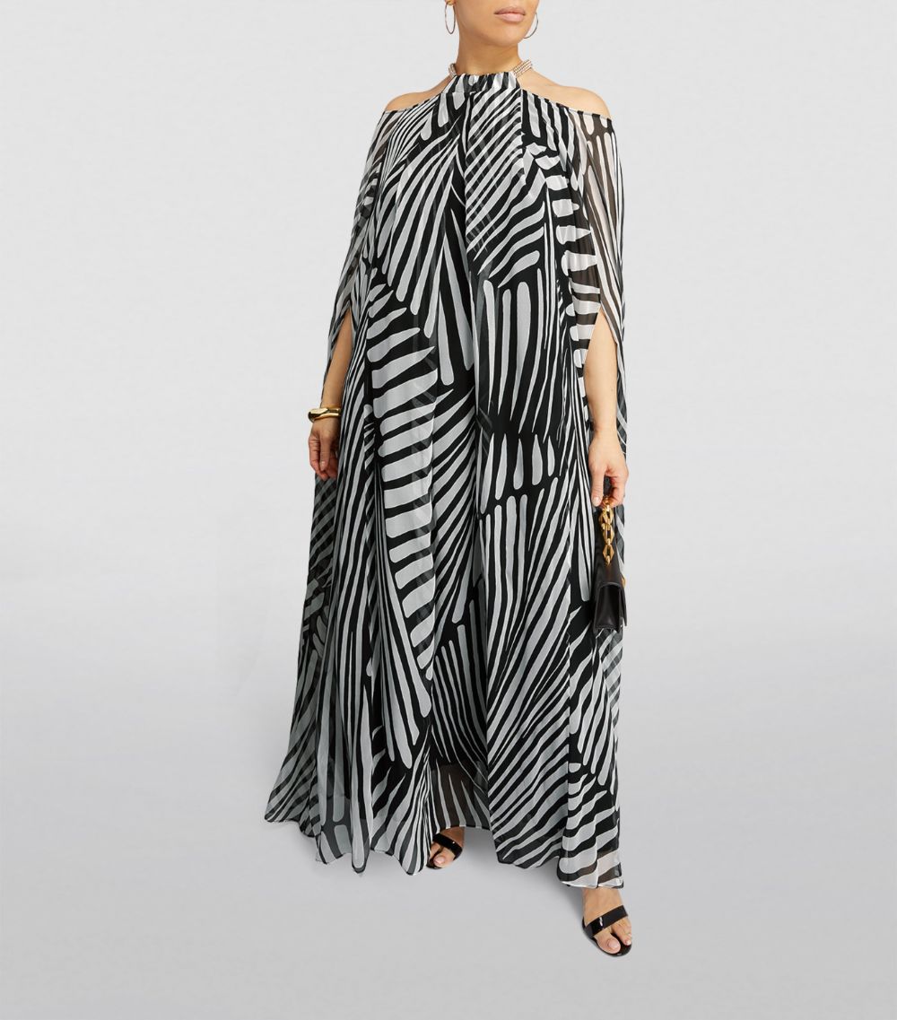 Marina Rinaldi Marina Rinaldi Silk Patterned Maxi Dress