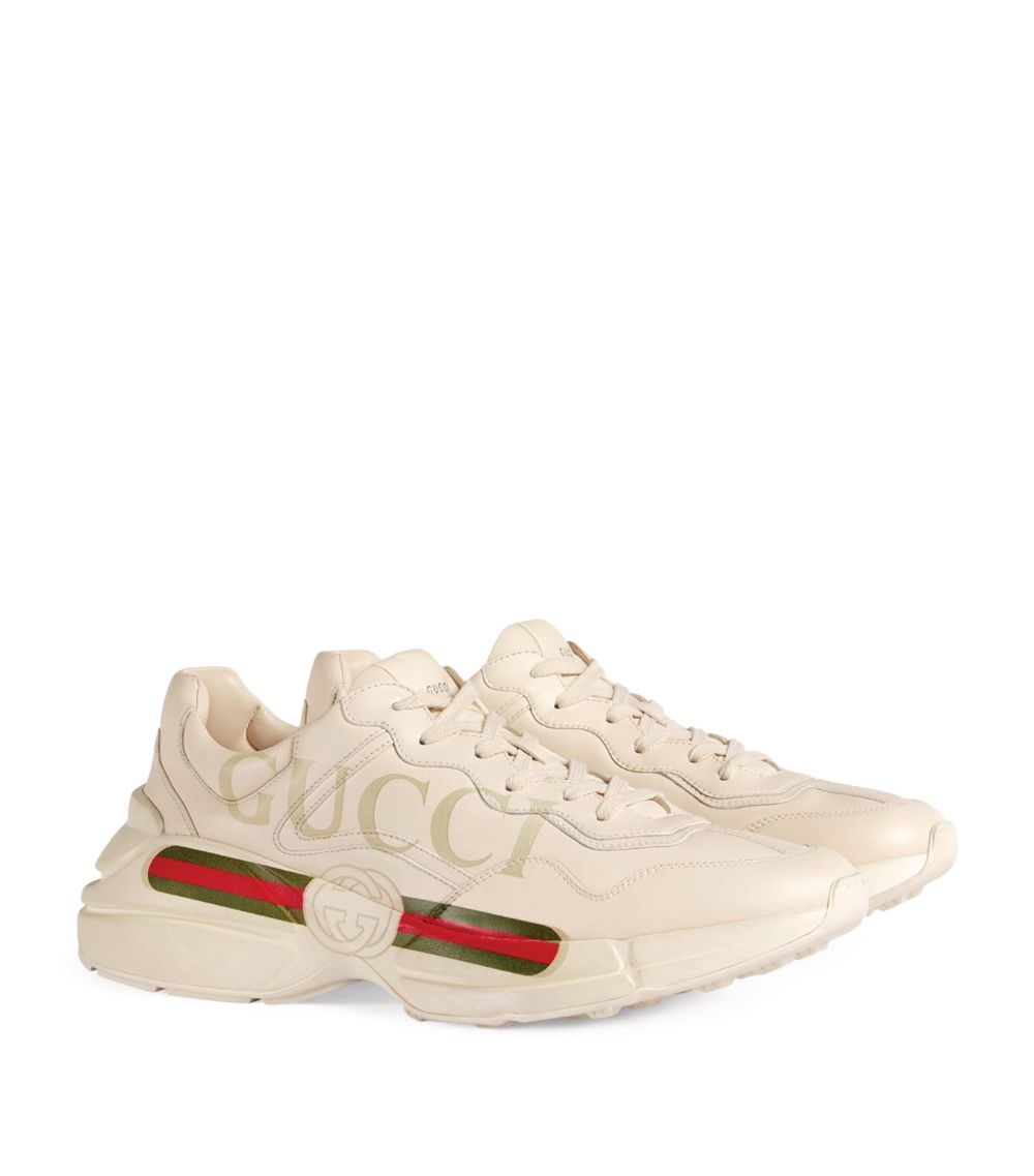 Gucci Gucci Leather Rhyton Sneakers