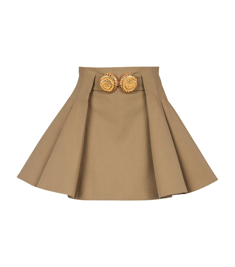 Balmain Balmain Flared Pleated Mini Skirt