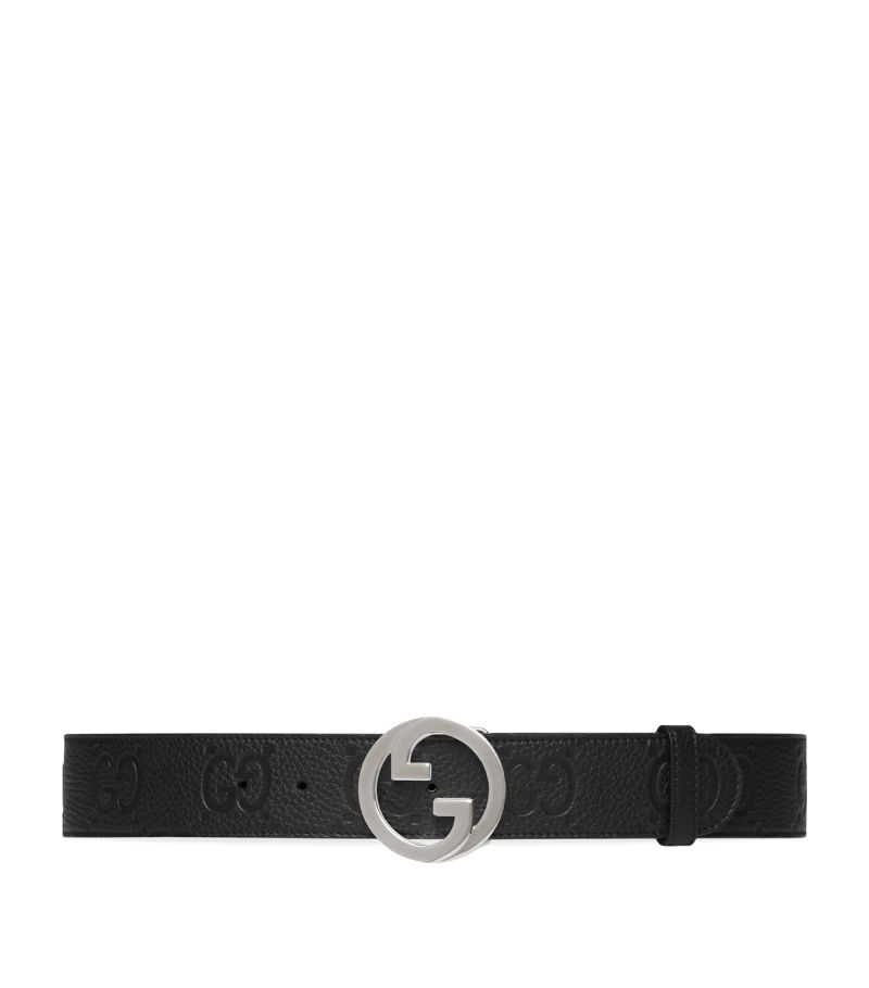 Gucci Gucci Leather Interlocking G Belt