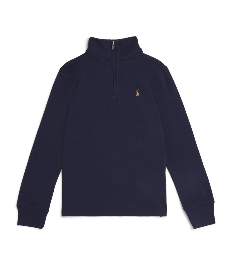 Polo Ralph Lauren Polo Ralph Lauren Kids Cotton Half-Zip Sweatshirt (6-14 Years)