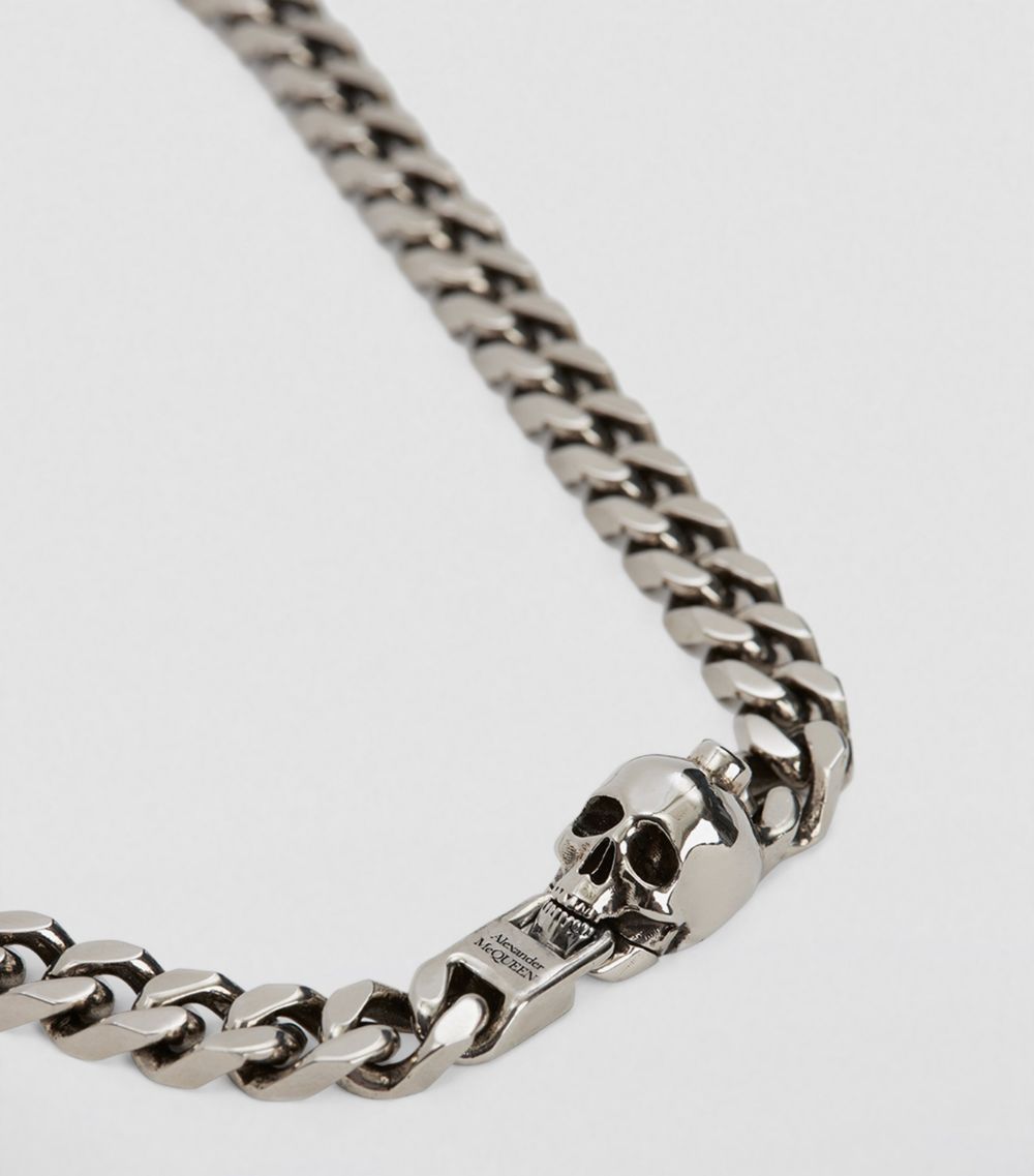 Alexander McQueen Alexander Mcqueen Brass Skull Chain Necklace