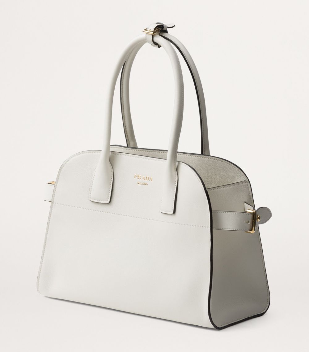 Prada Prada Medium Leather Top-Handle Bag