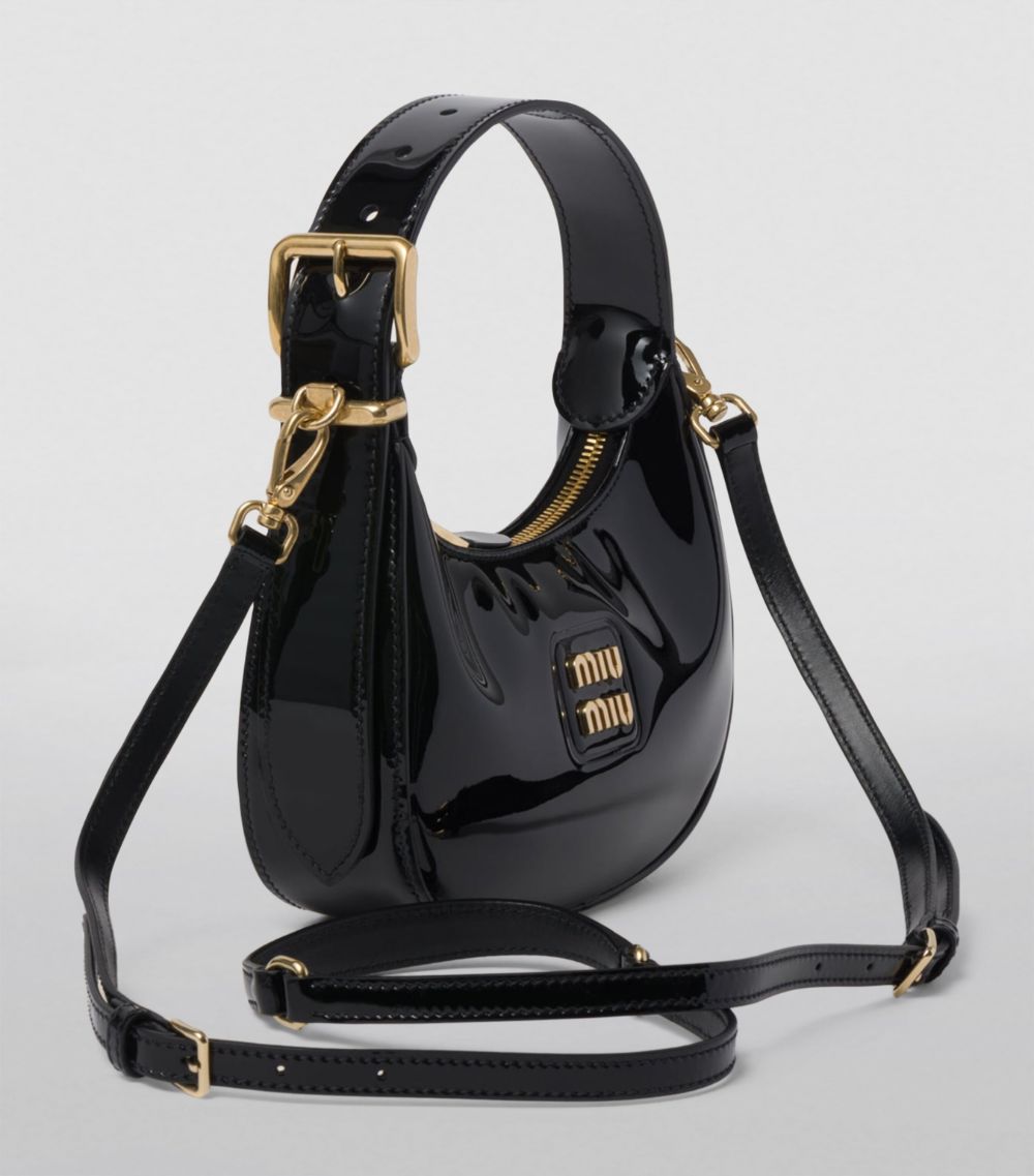 Miu Miu Miu Miu Patent Leather Hobo Shoulder Bag