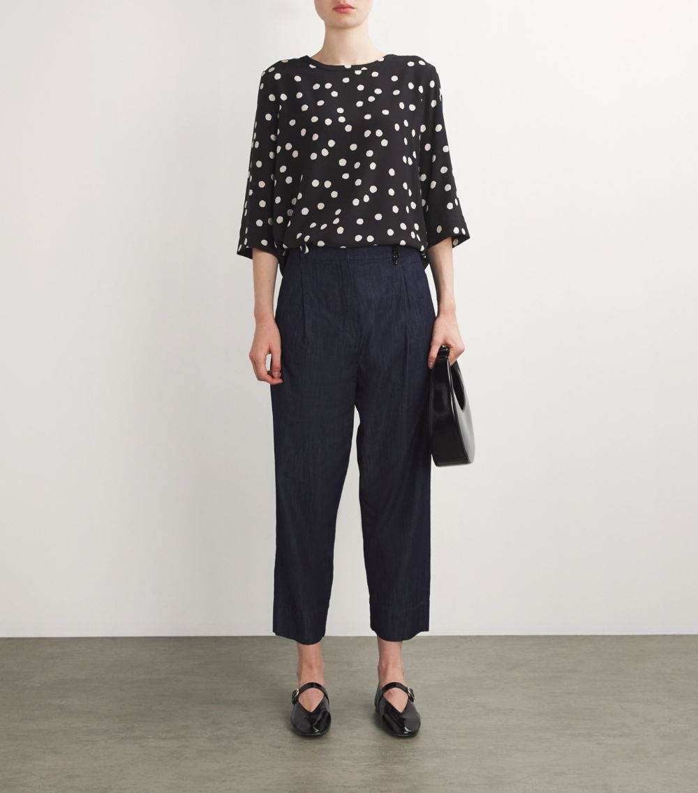 Max Mara Max Mara Silk Polka Dot Blouse