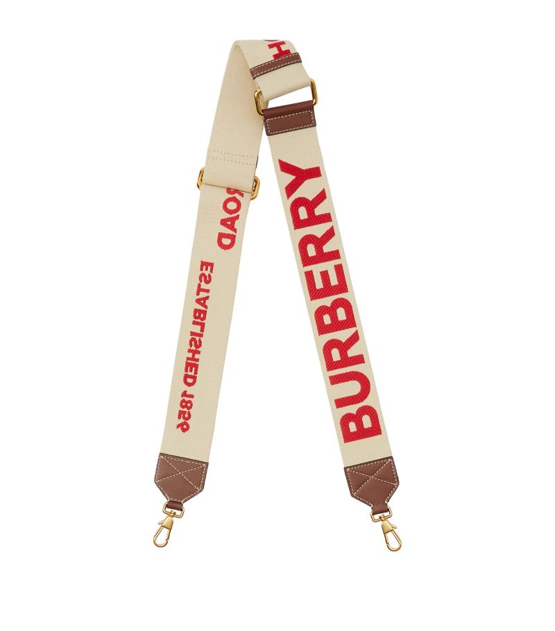 Burberry Burberry Horseferry Motif Webbed Bag Strap