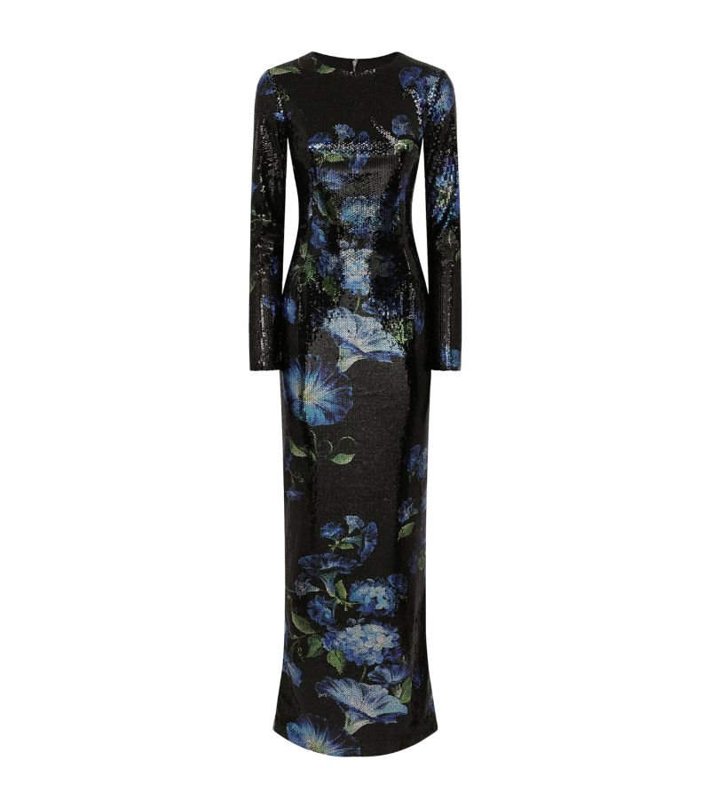 Dolce & Gabbana Dolce & Gabbana Sequinned Floral Maxi Dress