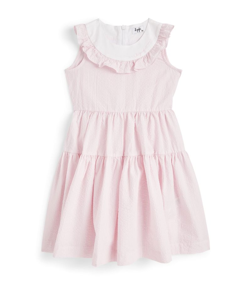 Il Gufo Il Gufo Stretch-Cotton Tiered Dress (3-10 Years)