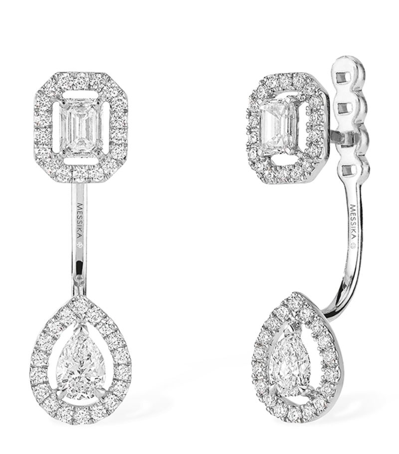 Messika Messika White Gold And Diamond My Twin Earrings