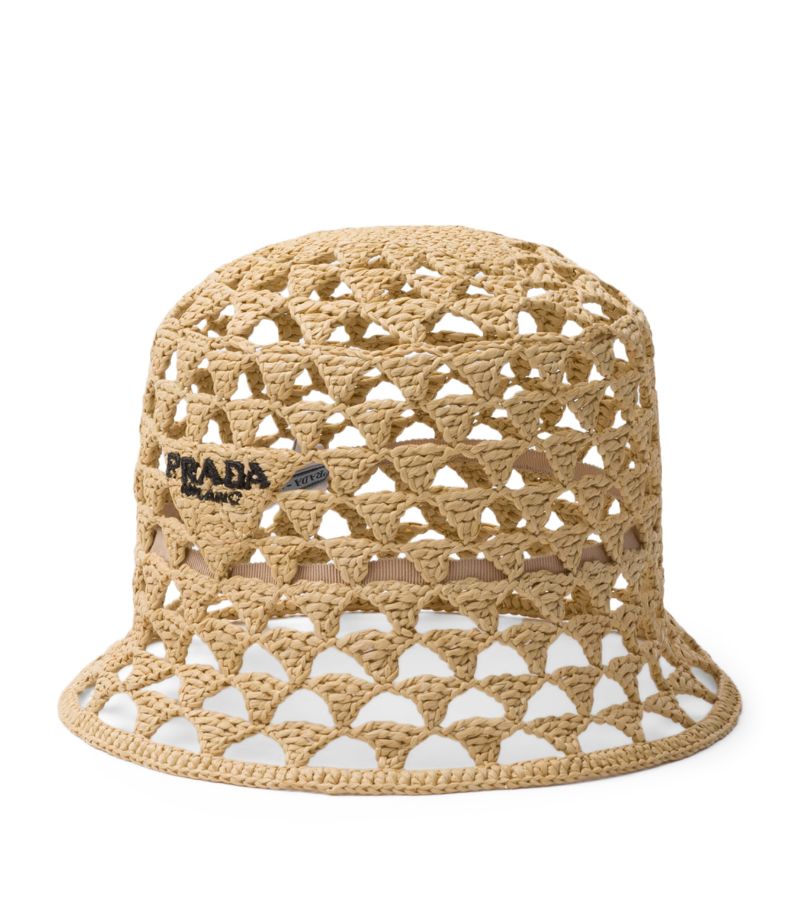 Prada Prada Woven Bucket Hat