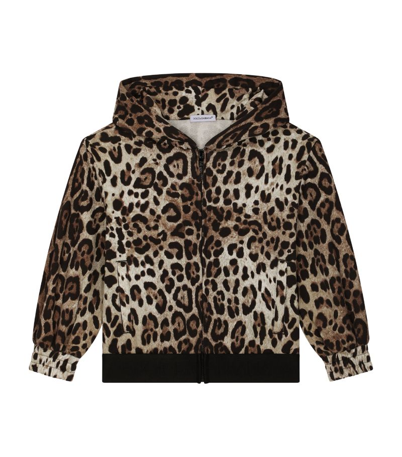 Dolce & Gabbana Dolce & Gabbana Kids Leopard Zip-Up Hoodie (8-14 Years)