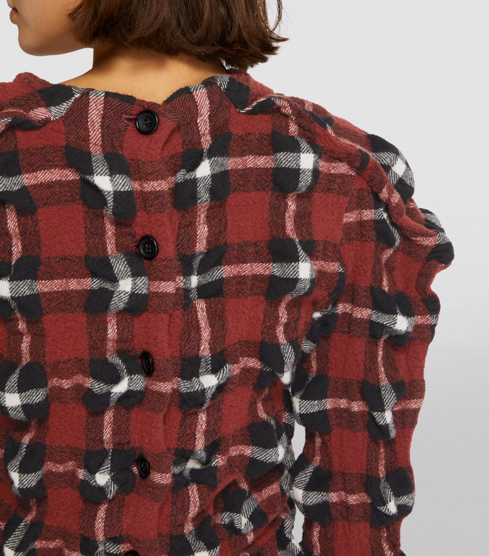 Issey Miyake Issey Miyake Wool-Blend Rhythm Check Sweater