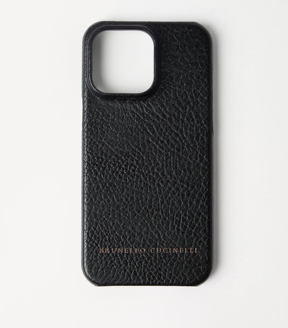 Brunello Cucinelli Brunello Cucinelli Leather Iphone 15 Max Case