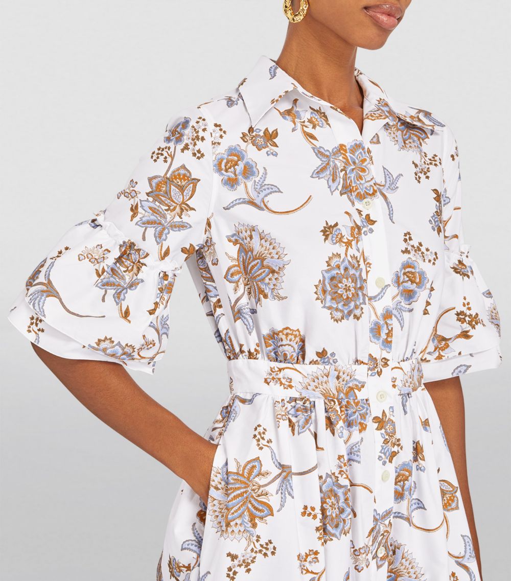 Eleventy Eleventy Floral Maxi Shirt Dress