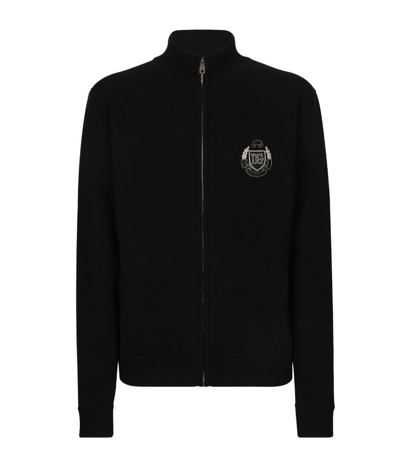 Dolce & Gabbana Dolce & Gabbana Virgin Wool-Cashmere Zipped Cardigan