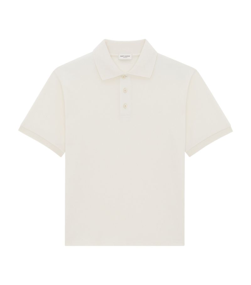 Saint Laurent Saint Laurent Cotton-Blend Polo Shirt