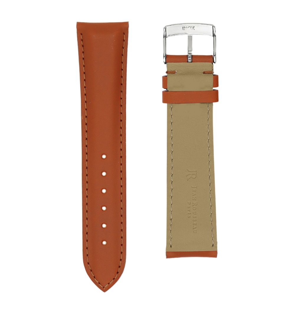 Jean Rousseau Jean Rousseau Vegetable-Tanned Leather 3.5 Watch Strap (16Mm)