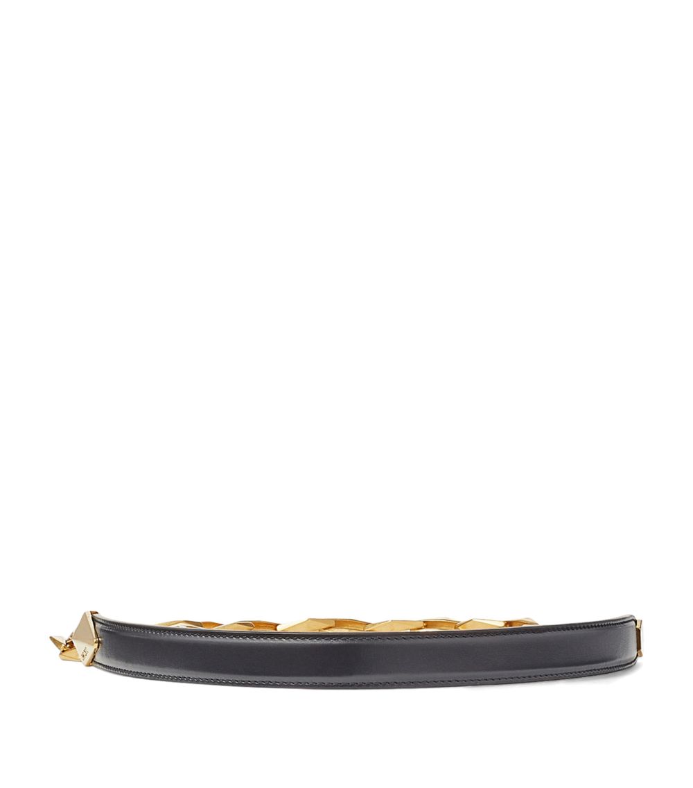 Jimmy Choo Jimmy Choo Diamond Chain Calfsin Belt