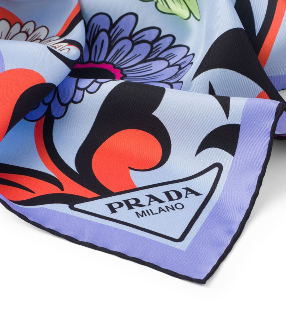 Prada Prada Silk Daisies Scarf