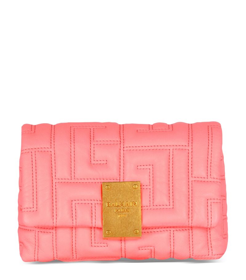 Balmain Balmain Mini Leather 1945 Quilted Shoulder Bag