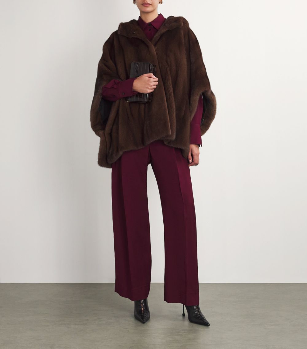 Yves Salomon Yves Salomon Mink Hooded Cape