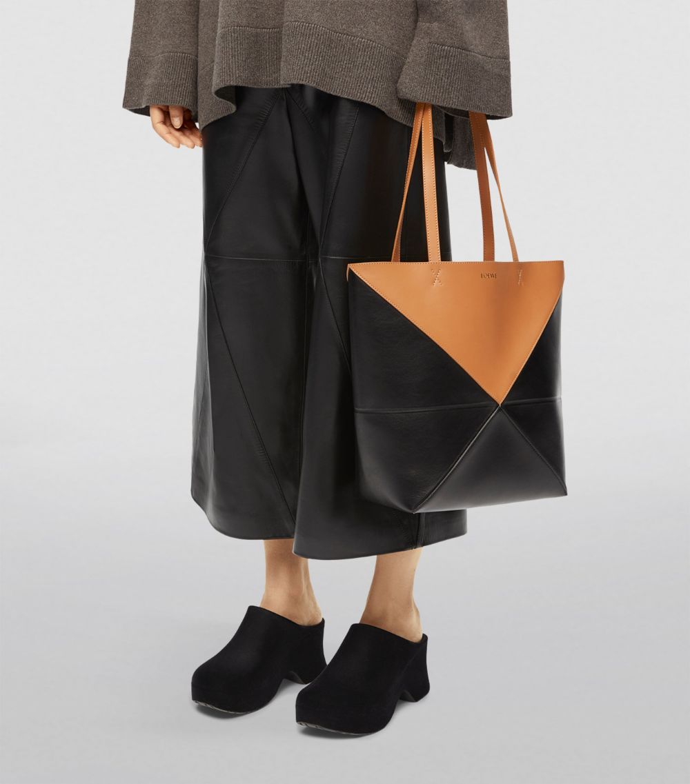 Loewe Loewe Medium Leather Puzzle Fold Tote Bag