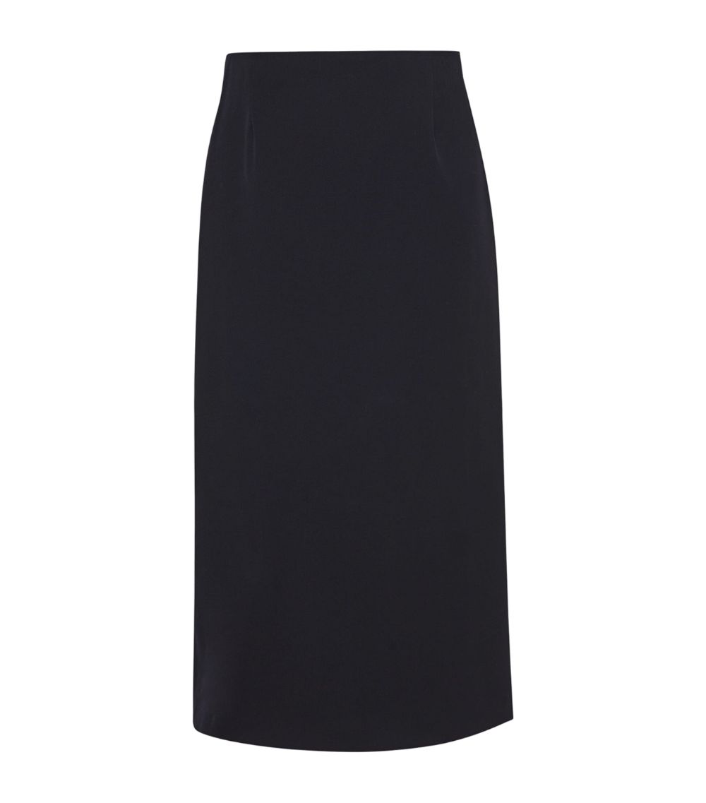 The Row The Row Kavi Virgin Wool Wrap Skirt