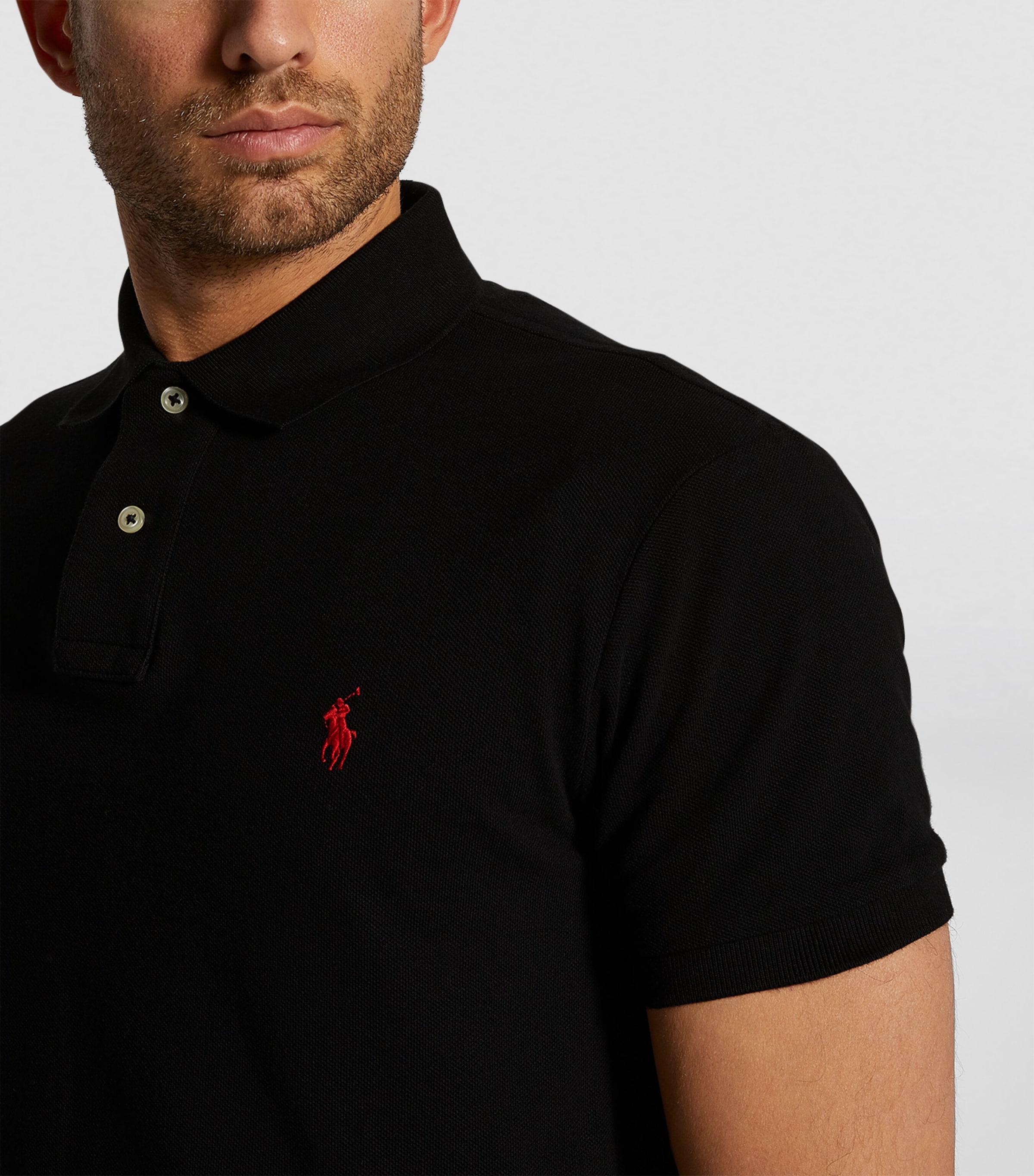 Polo Ralph Lauren Polo Ralph Lauren Cotton Mesh Slim-Fit Polo Shirt