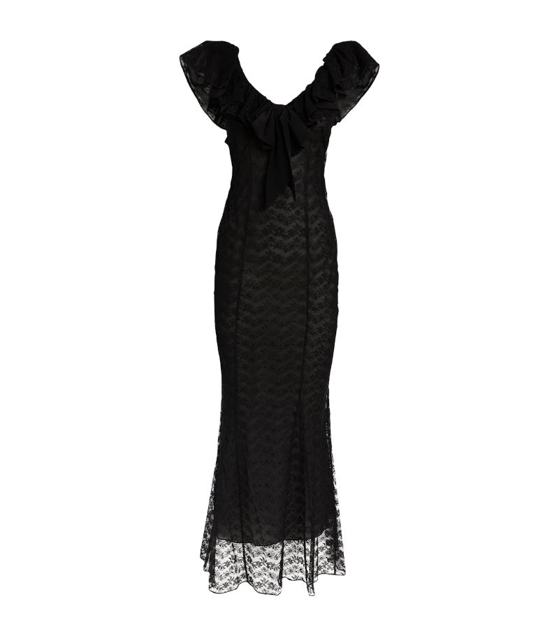 Alessandra Rich Alessandra Rich Lace Maxi Dress