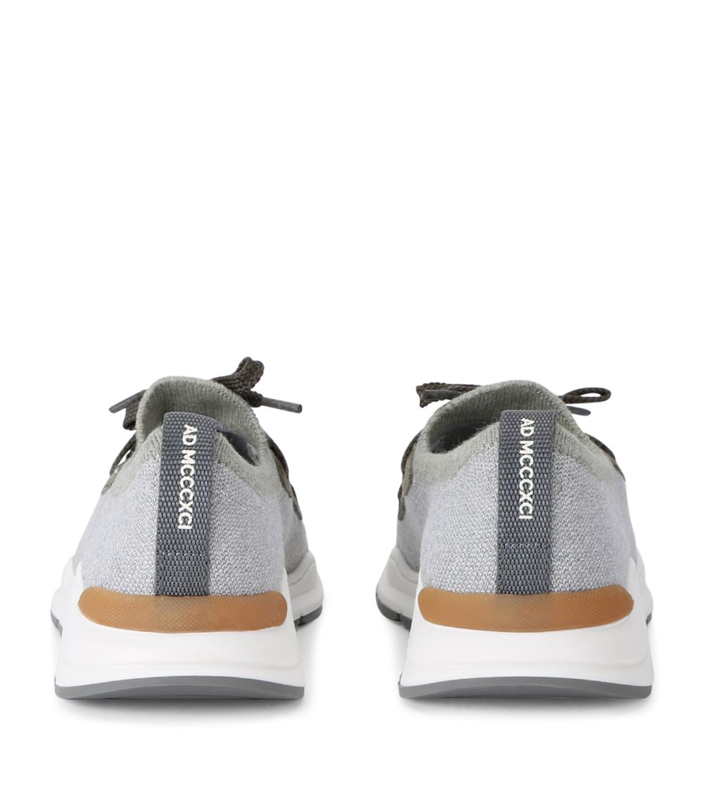 Brunello Cucinelli Kids Brunello Cucinelli Kids Cotton Knitted Sneakers