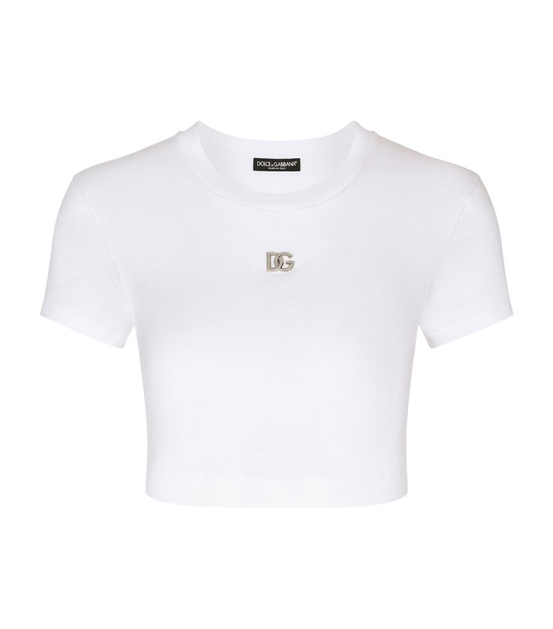 Dolce & Gabbana Dolce & Gabbana Logo Crop T-Shirt