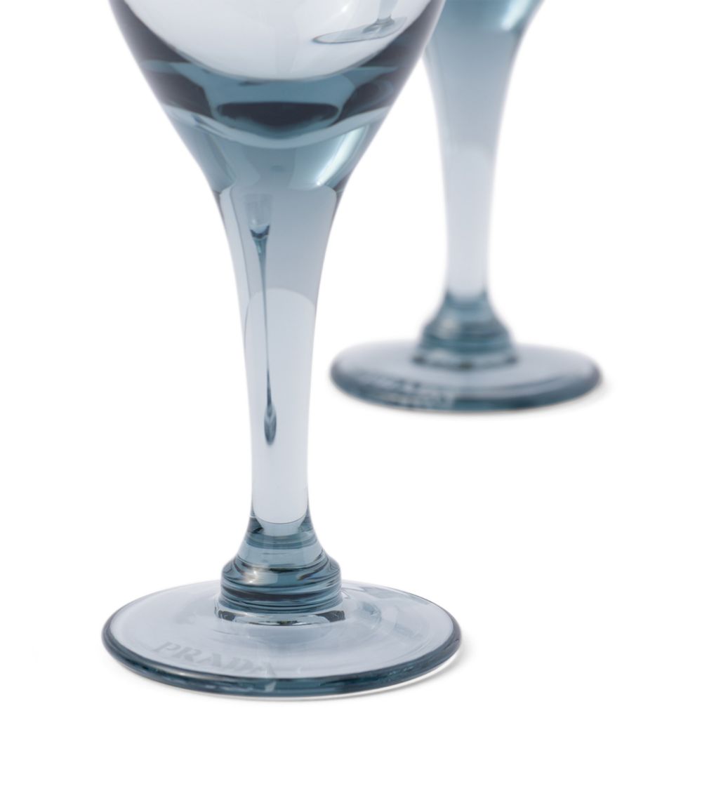 Prada Prada Set Of 2 New York Liqueur Glasses