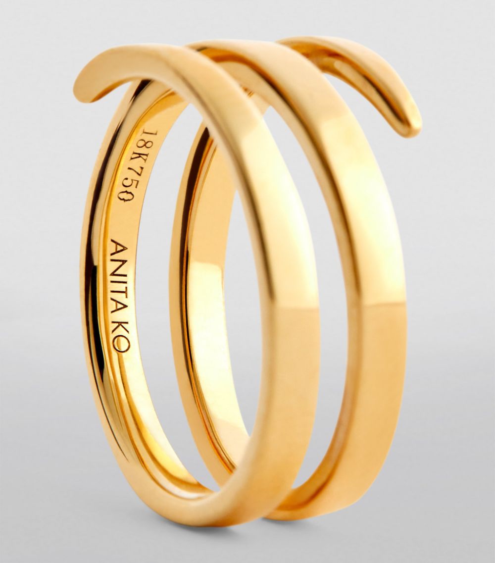 Anita Ko Anita Ko Yellow Gold Coil Pinky Ring