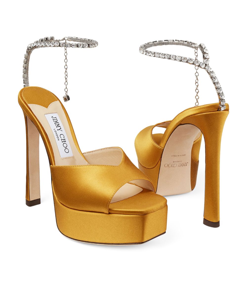 Jimmy Choo Jimmy Choo Saeda 125 Satin Platform Sandals