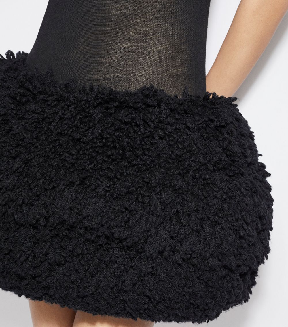 Alaïa Alaïa Wool-Blend Bubble Mini Skirt