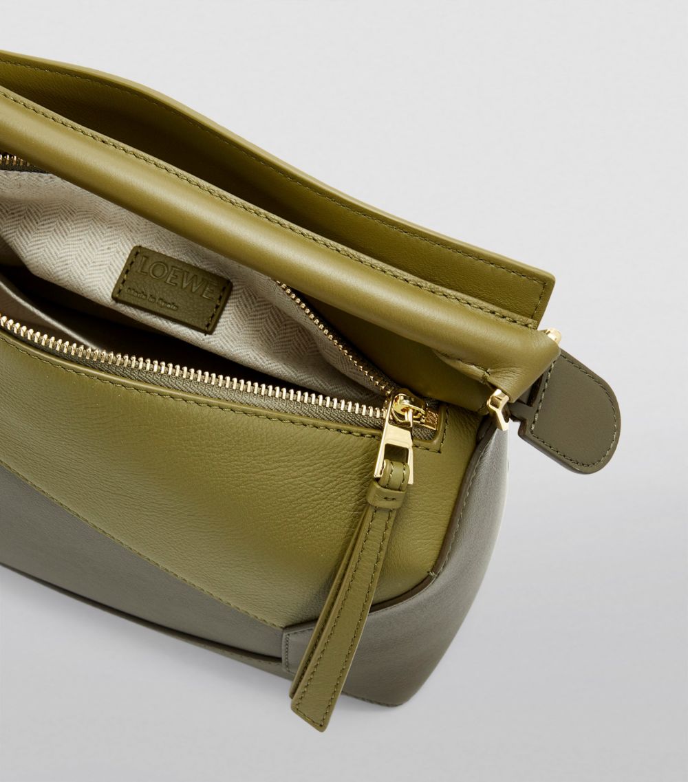 Loewe Loewe Small Leather Puzzle Edge Top-Handle Bag