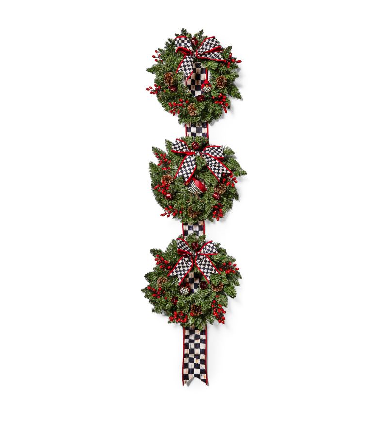 Mackenzie-Childs Mackenzie-Childs Cozy Christmas Triple Door Wreath