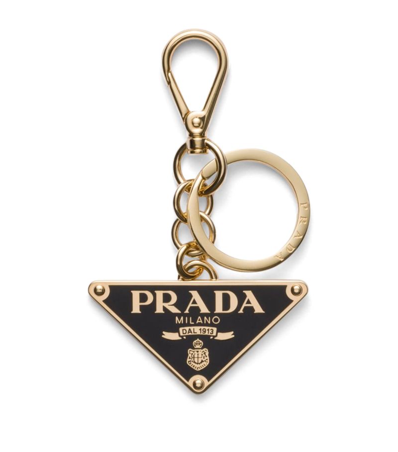 Prada Prada Enamel Triangle Keyring