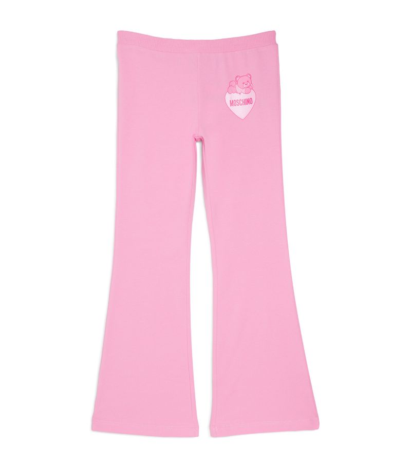 Moschino Moschino Kids Stretch-Cotton Teddy Bear Logo Trousers (4-14 Years)