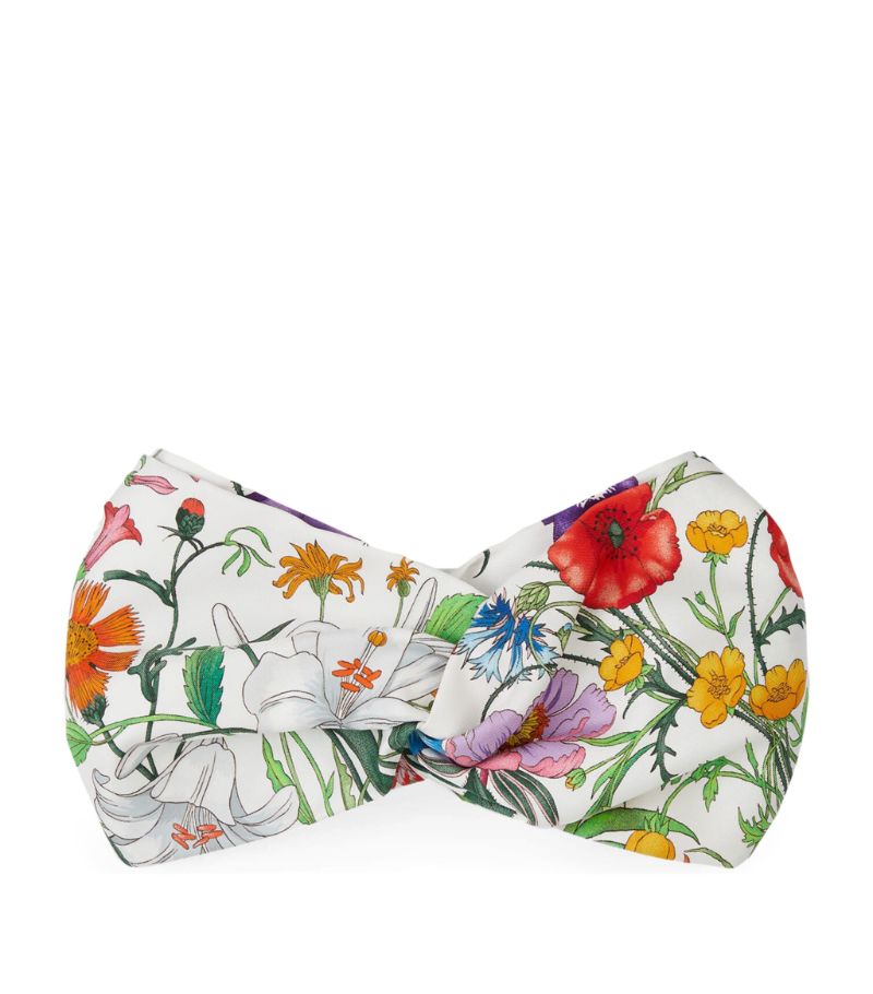 Gucci Gucci Silk Flora Print Headband