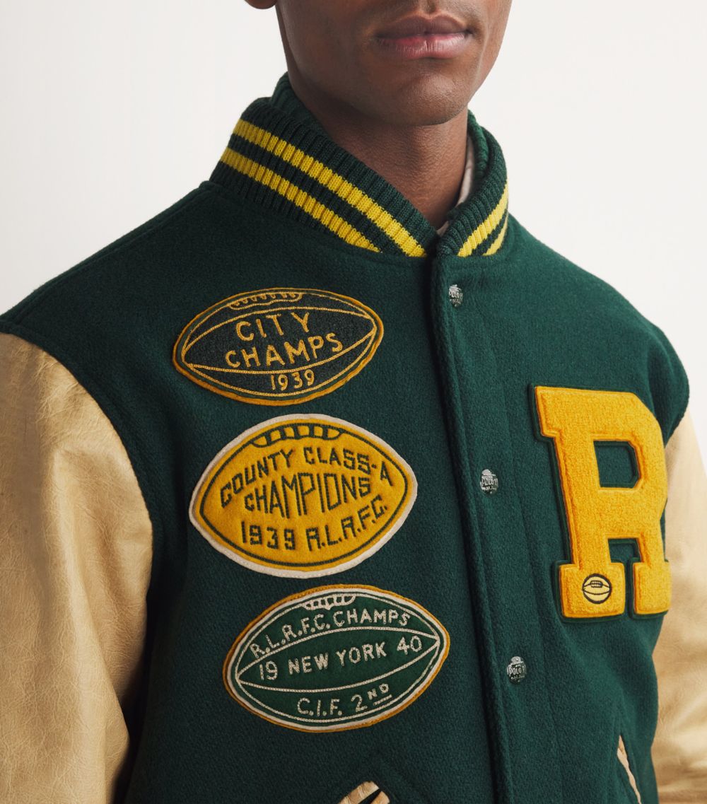 Polo Ralph Lauren Polo Ralph Lauren Wool-Blend Letterman Jacket