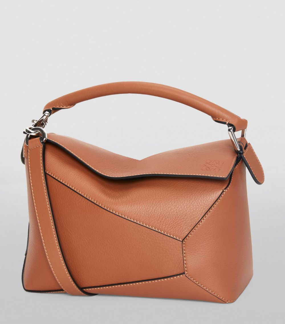 Loewe Loewe Small Leather Puzzle Edge Top-Handle Bag