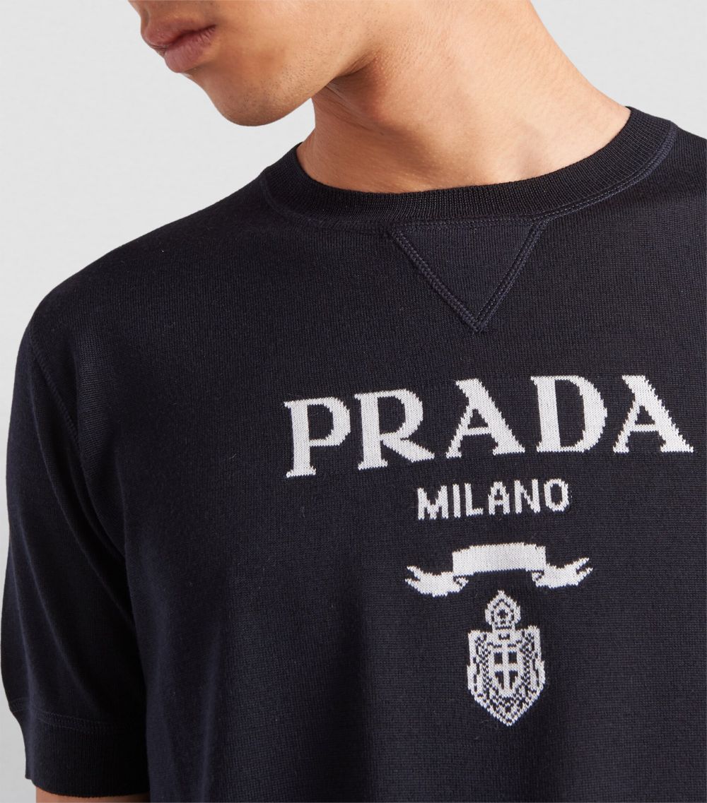 Prada Prada Wool-Cashmere Logo Sweater