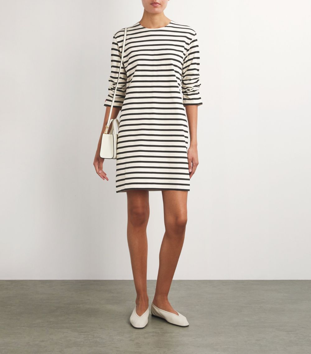 Tory Burch Tory Burch Scrunched-Sleeve T-Shirt Mini Dress