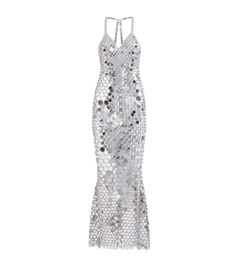 Rabanne Rabanne Chainmail Halterneck Gown