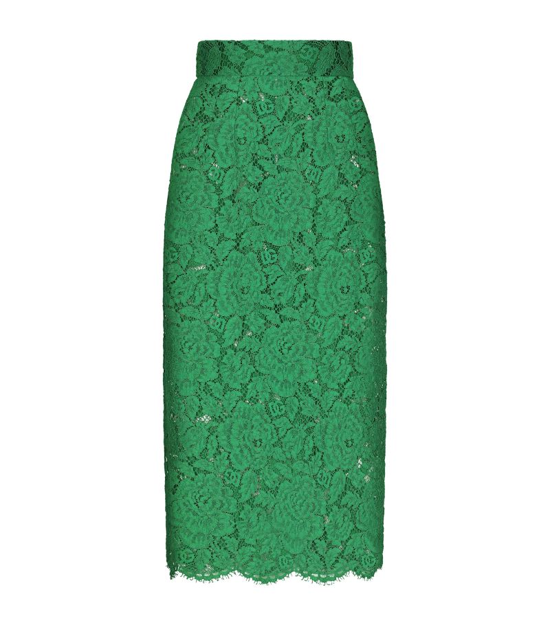 Dolce & Gabbana Dolce & Gabbana Lace-Effect Pencil Skirt