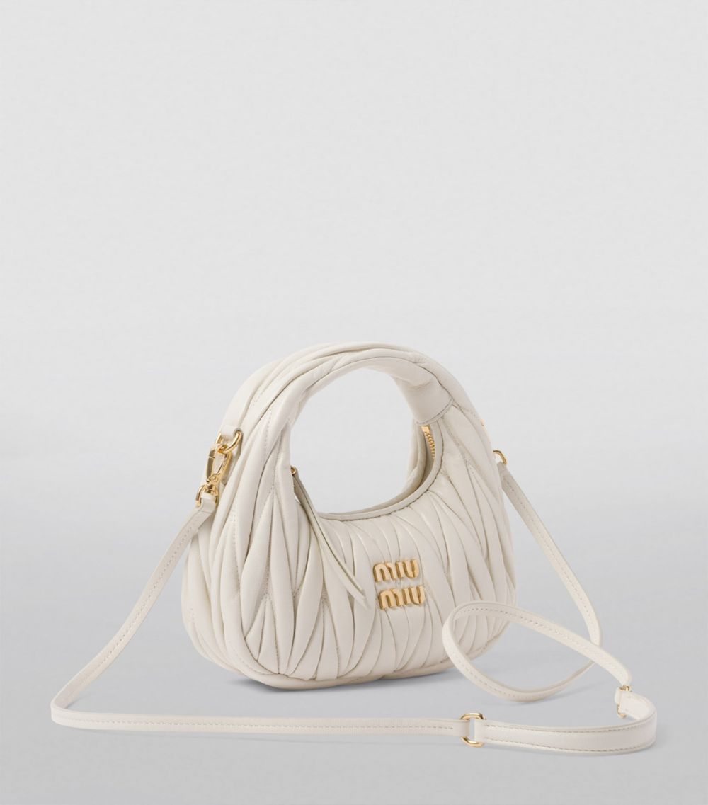 Miu Miu Miu Miu Mini Nappa Leather Wander Top-Handle Bag