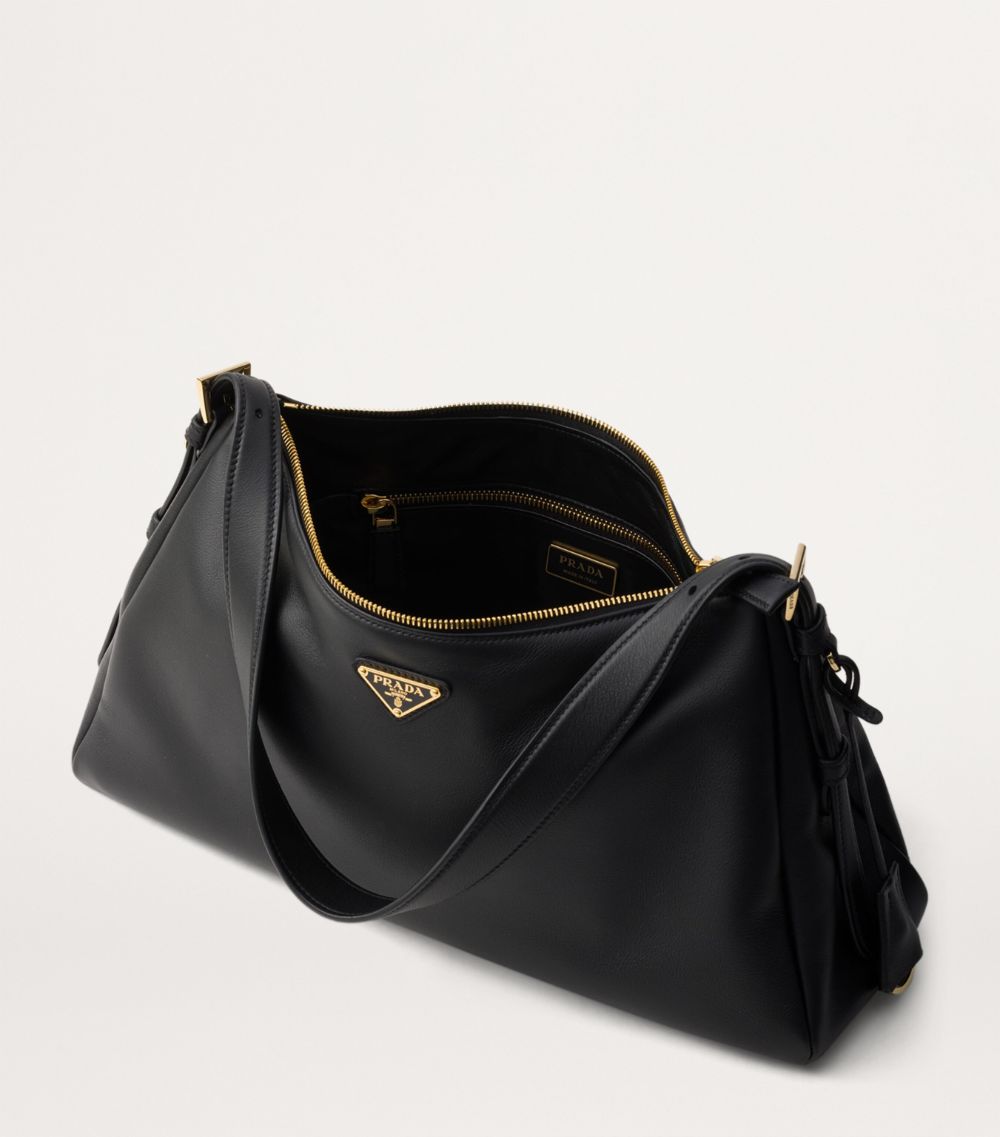 Prada Prada Large Calf Leather Aimée Shoulder Bag