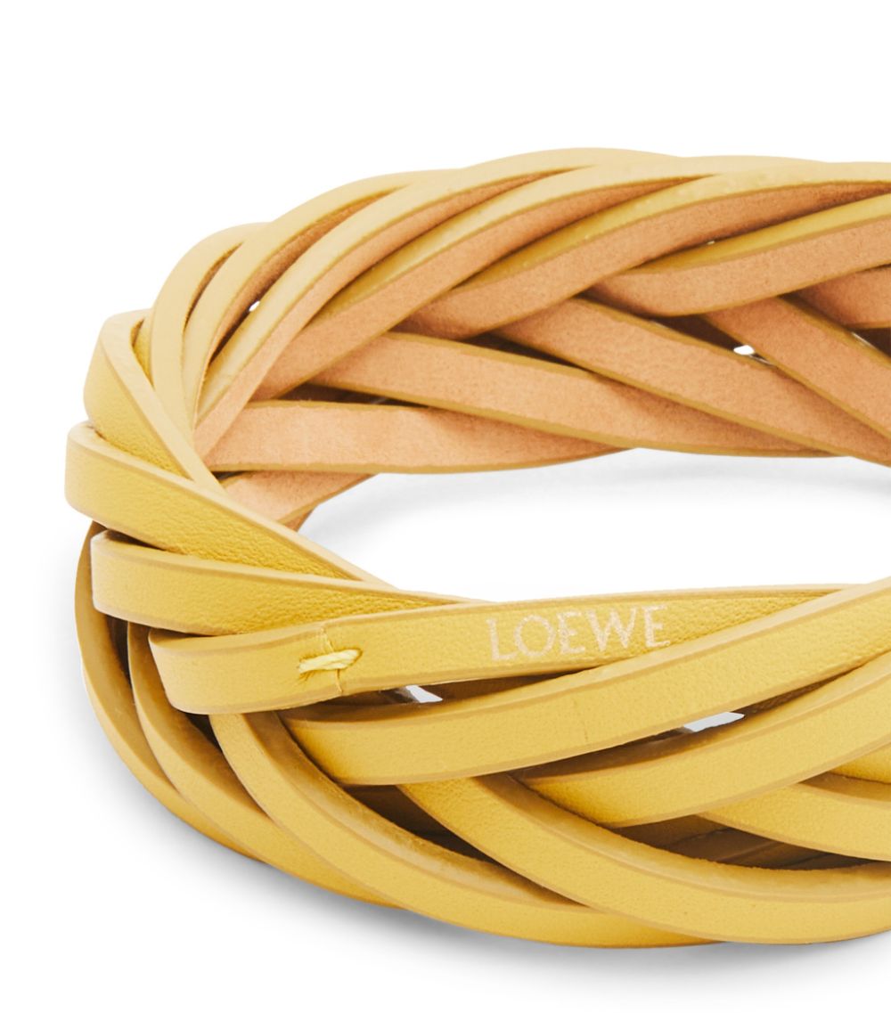 Loewe Loewe Leather Braided Bangle